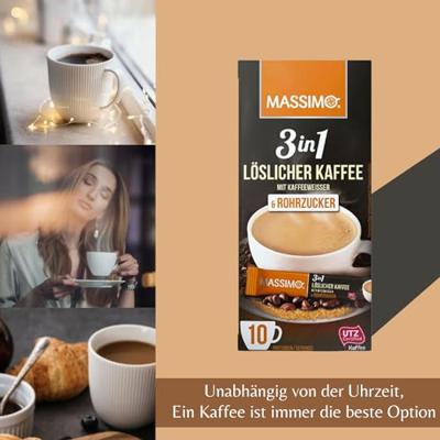Massimo 3-in-1 cafe rohrzucker (16x 170g)