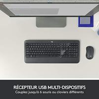 Logitech MK540 Advanced Azerty toetsenbord en muis - thumbnail