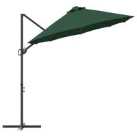 Tuin Cantilever Parasol met slot Groen 372 x 198 x 253 cm - thumbnail