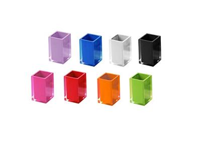 Tandenborstelhouder Sapho Rainbow Vrijstaand 11x7.2 cm Kunststof Zwart Sapho