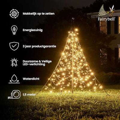 Fairybell 1,5 meter - 240 Led - Warm White - Twinkle - All surface - FANL-AS150-240-03-EU