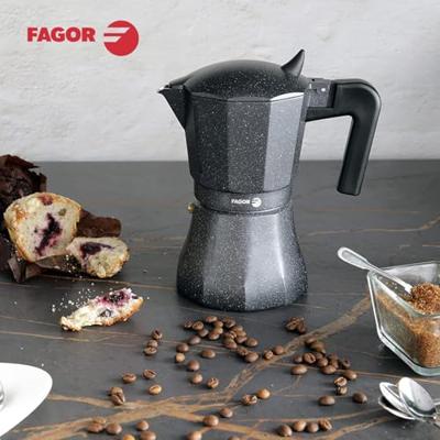 Italiaanse Koffiepot Fagor TIRAMISU 9 Zwart Aluminium Italiaanse Koffiepot Fagor TIRAMISU 9 Zwart Aluminium