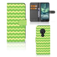 Nokia 7.2 | Nokia 6.2 | Telefoon Hoesje | Waves Green - thumbnail