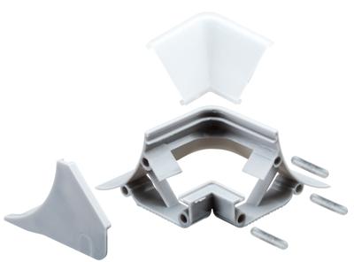 Paulmann 70441 Profiel-hoekverbinder (buitenste hoek) Kunststof (l x b) 4.9 cm x 4.9 cm 2 stuk(s)