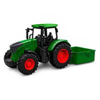 Kids Globe tractor met kiepbak - groen - thumbnail