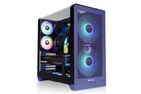 Thermaltake View 390 Air Future Dusk PC-behuizing Donkerblauw Stoffilter, Geïntegreerde verlichting, 2 voorgeïnstalleerde ventilators - thumbnail