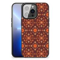 iPhone 13 Pro Max Back Case Batik Brown - thumbnail
