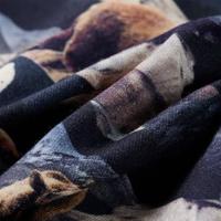 Kindertrui berenprint 140 marineblauw - thumbnail