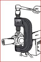 KS Tools 460.1735 Universele C-beugel en adapterset, 9-delig - thumbnail