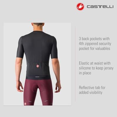 Castelli Espresso fietsshirt korte mouw zwart heren XL