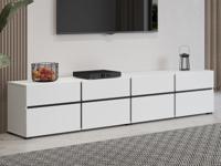 Tv-meubel CROSSAIR 4 klapdeuren 4 lades wit - thumbnail