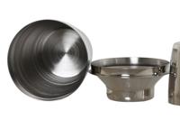 Cocktailshaker Home ESPRIT Gouden Zilverkleurig Roestvrij staal 9,5 x 9,5 x 22 cm - thumbnail