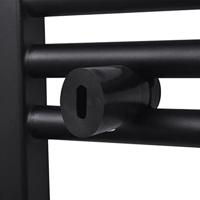 VidaXL Radiator / handdoekenrek recht 480x480 mm zwart - thumbnail