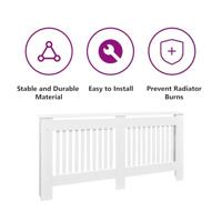 Radiatorombouw wit MDF 172 cm - thumbnail