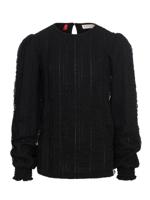 LOOXS Little winter top kant meisjes - grijs - thumbnail