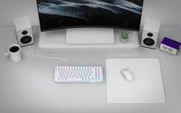 NZXT Zone Mousepad Large - 400x400mm - White - thumbnail