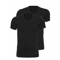 Heren T-Shirt V-hals 2-Pack- 30870 - L - Zwart - L - L - L - L - L - thumbnail