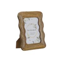 Fotolijsten Home ESPRIT Natuurlijk Mangohout Golven Stads 21,5 x 1,5 x 26,5 cm - thumbnail