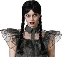 Pruik met Vlechten Zwart - thumbnail