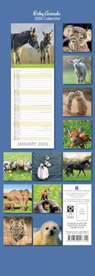 Baby Animals Slimline Kalender 2026