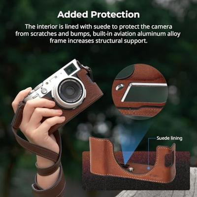 SmallRig Leren halfcase set voor Fujifilm X100VI (bruin) 4699