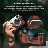 SmallRig Leren halfcase set voor Fujifilm X100VI (bruin) 4699 - thumbnail
