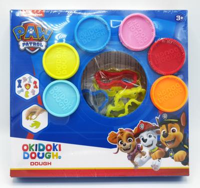 Brandunit Paw patrol kleiset met 6 potjes klei en 8 kleivorm figuren