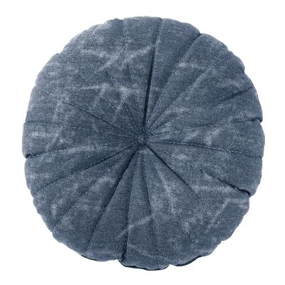 Sierkussen - Chester Rond - Blauw Sierkussen - Chester Rond - Blauw