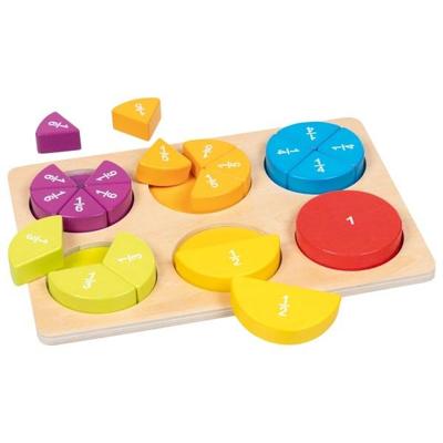 Goki houten leerpuzzel breuken, 22dlg.