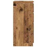 Dressoir 37,5x35x76 cm bewerkt hout oud houtkleurig - thumbnail