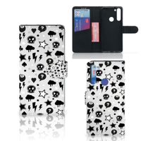 Telefoonhoesje met Naam Motorola Moto G8 Silver Punk - thumbnail