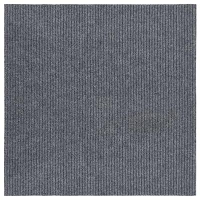 VidaXL Droogloopmat 100x100 cm grijs