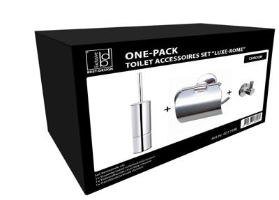 Toiletset Best Design One Pack Rome Chroom