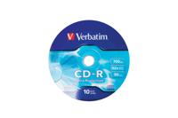 Verbatim CD-R Extra Protection, onbewerkte cd-schijven met 700 MB gegevensopslag, ideaal voor foto- en video-opnames, compatibel met elk conventioneel cd-station, verpakking van 10 spindels - thumbnail