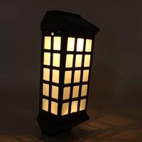 Uitgebreide outdoor Solar Wall lamp IP65 waterdichte binnenplaats tuin villa muur hek trap licht (warm wit) - thumbnail