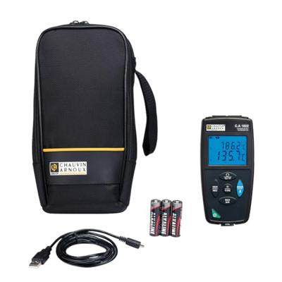 Chauvin Arnoux C.A 1822 Temperatuurmeter -200 - 1372 °C Sensortype J, K, T, N, E, R, S Datalogger-functie