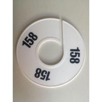 Maatring 11 cm wit/zwart 158 - thumbnail