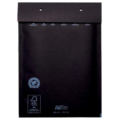 Luchtkussenenveloppen 180x265 mm, doos van 100 stuks, zwart