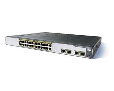 Cisco Catalyst Express 500-24ST - Schakelaar - 24 poorten - EN, Snel EN - 10Base-T, 100Base-TX + 2x10/100/1000Base-T/SFP (mini-GBIC)