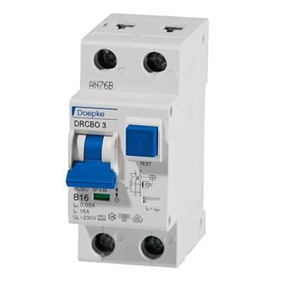 Doepke 09932104 Aardlekschakelaar/zekeringautomaat 1-polig 16 A 0.03 A 230 V Doepke 09932104 Aardlekschakelaar/zekeringautomaat 1-polig 16 A 0.03 A 230 V