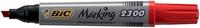Bic permanent marker Marking 2300 ECOlutions, rood, doos van 12 stuks - thumbnail