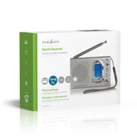 Nedis RDWR1000GY Fm-radio 1,5w Wereldontvanger Alarmfunctie Grijs - thumbnail