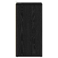 VidaXL Schoenenkast met plank zwart eiken 32 x 35 x 70 cm bewerkt hout - thumbnail