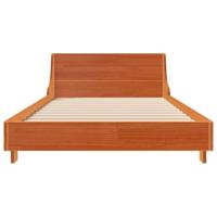 Bedframe zonder matras massief grenenhout wasbruin 75x190 cm - thumbnail