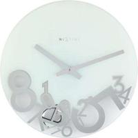 NeXtime klok 8115 dropped, ø43 cm, wall, silver - thumbnail