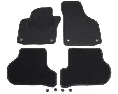 Automatten op maat - zwart stof - Volkswagen Golf 5 hatchback / station