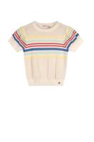 NoNo zomer top meisjes - ivoor wit - gebreid - Kae - thumbnail