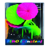 Superfish Fluo Lotus Leaf - Fluorescerend Ornament met LED & Aqua-Flow Filter - thumbnail