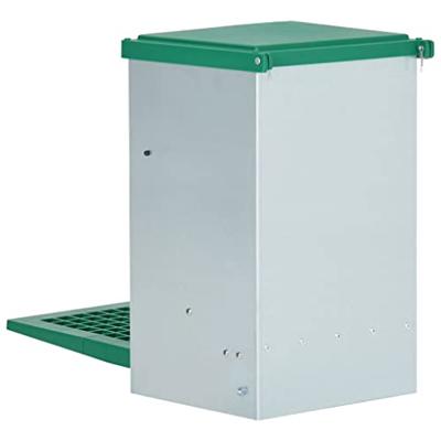 VidaXL Pluimveevoerbak automatisch met pedaal 8 kg