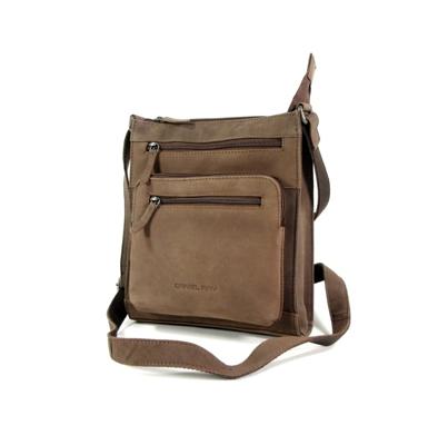 VISTA 5 vaks leren damestas schoudertas D Bruin VISTA 5 vaks leren damestas schoudertas D Bruin